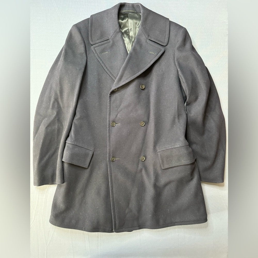 Fechheimer Wool Policeman's Blue Dress Peacoat 35L x 20W